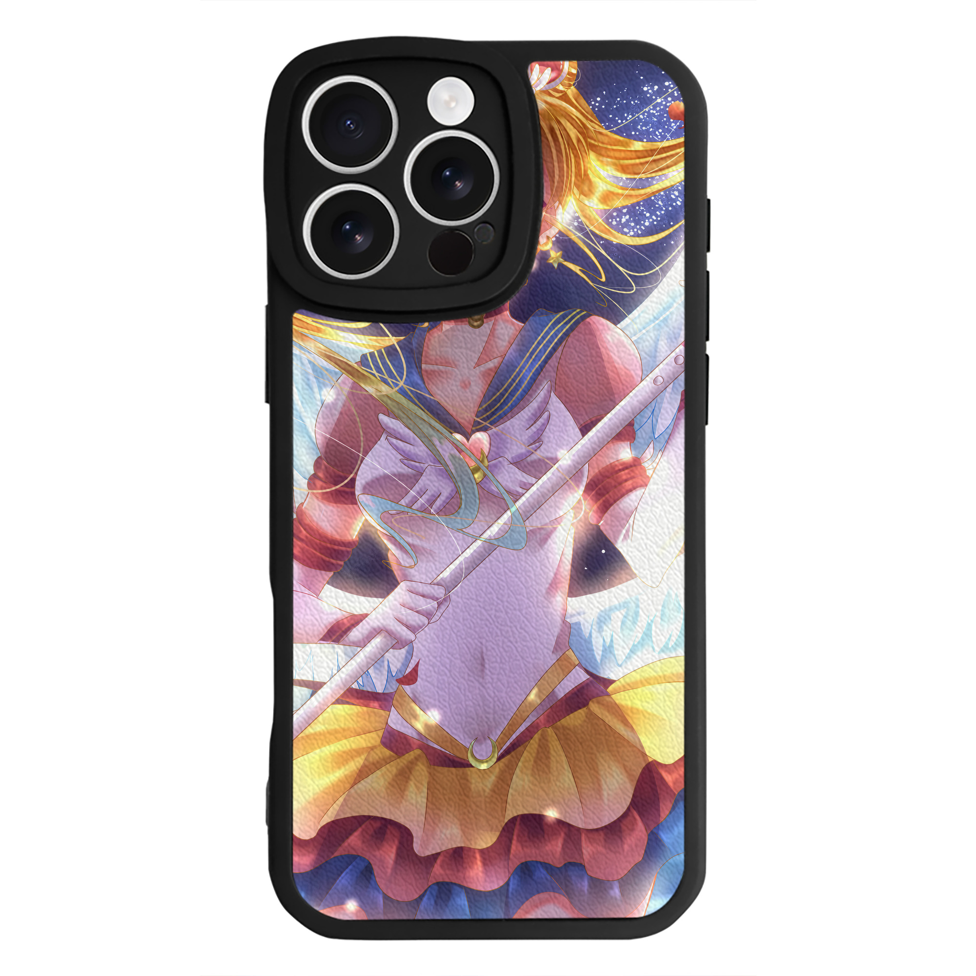 （画像用） 美少女戦士セーラームーン Sailor Moon 【iPhone 16シリーズ対応】シリコンスマホケース（レザー調） 材質：シリコン
